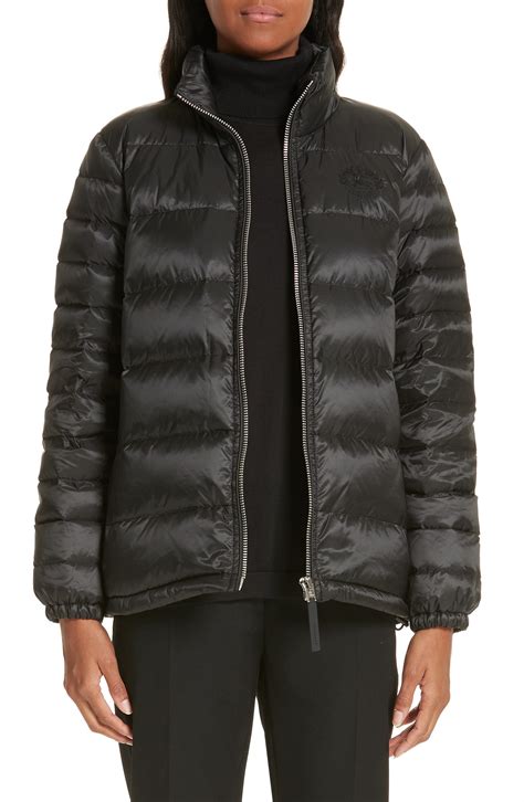 BURBERRY Smethwick Archive Logo Down Quilted Jacket in Red